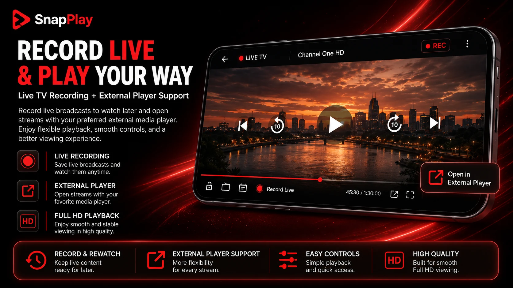 SnapPlayer: Smart IPTV Player screenshot